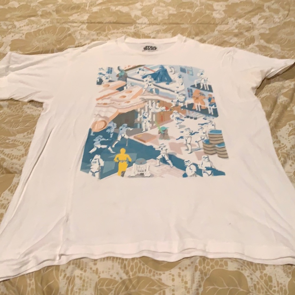 Large Star Wars Death Star Scene T-shirt